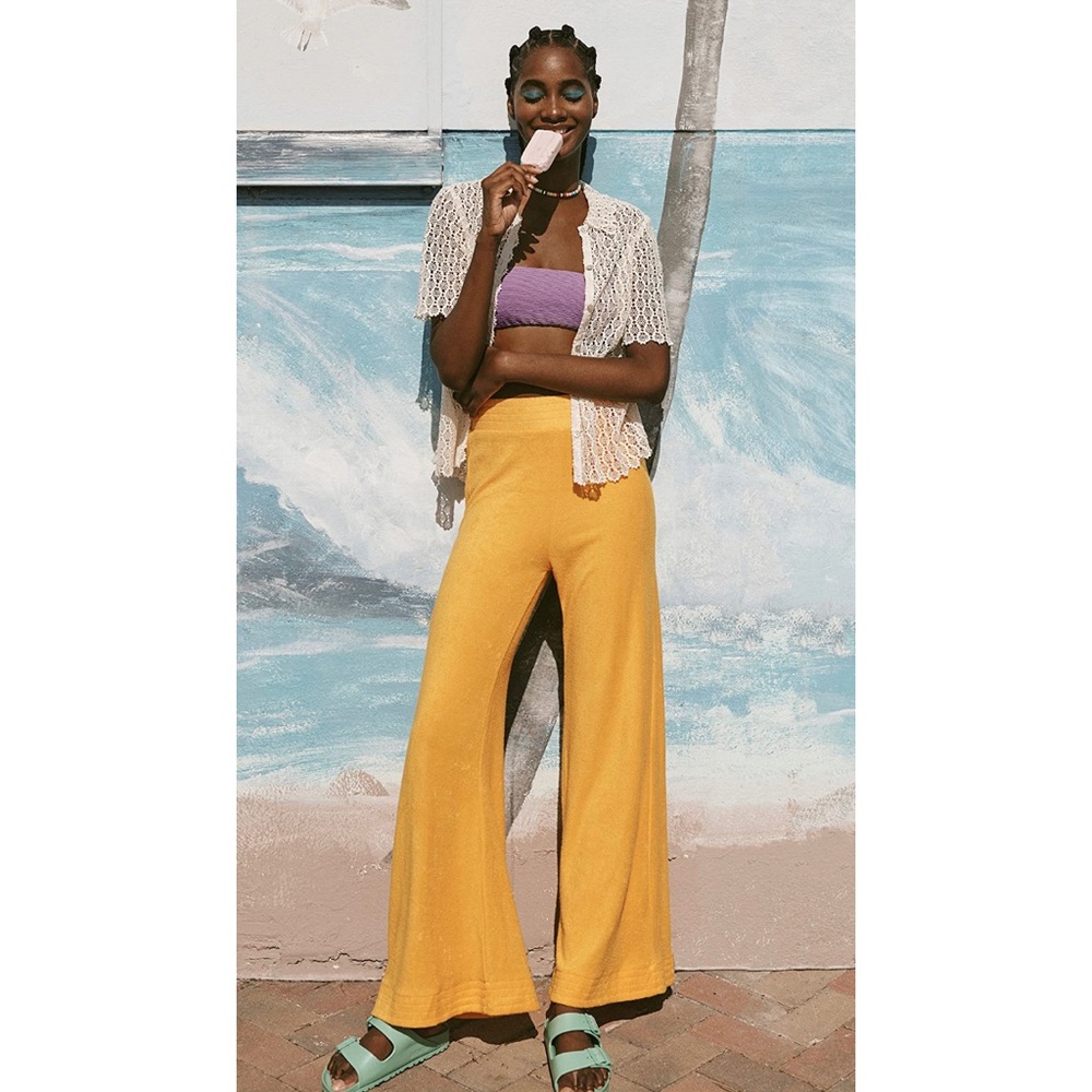 SIMON MILLER Loa Pants in Yolk Yellow Size XS - Picture 4 of 7